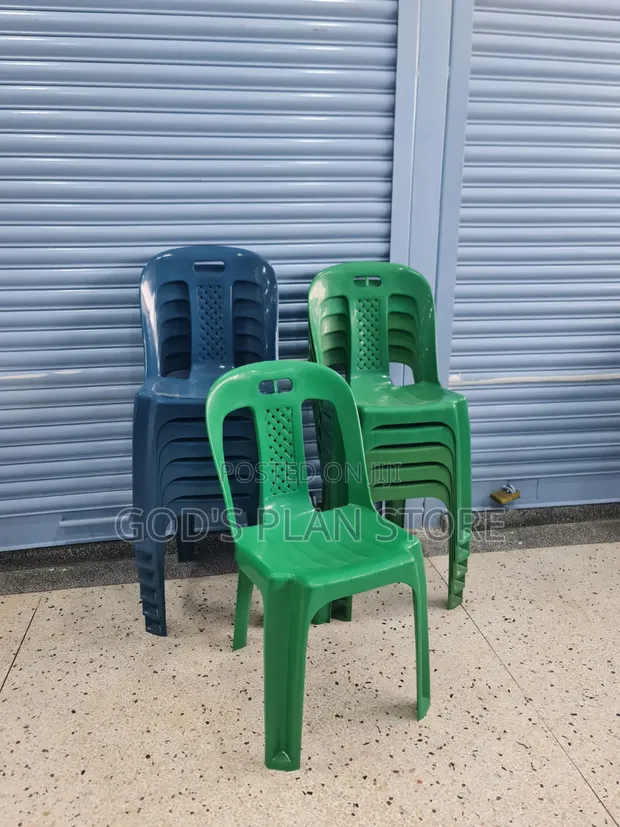 1 Piece Plastic Bar Chair - Blue - 1