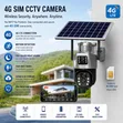 4G LTE WiFi PTZ Solar Security Camera with Dual Lens - 4