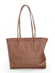 Classique Totes Brown Leather Tote Bag - 3