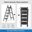 Durable Folding 5-Step Ladder - 2