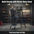 Durable Folding 5-Step Ladder - 3