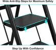 Durable Folding 5-Step Ladder - 4