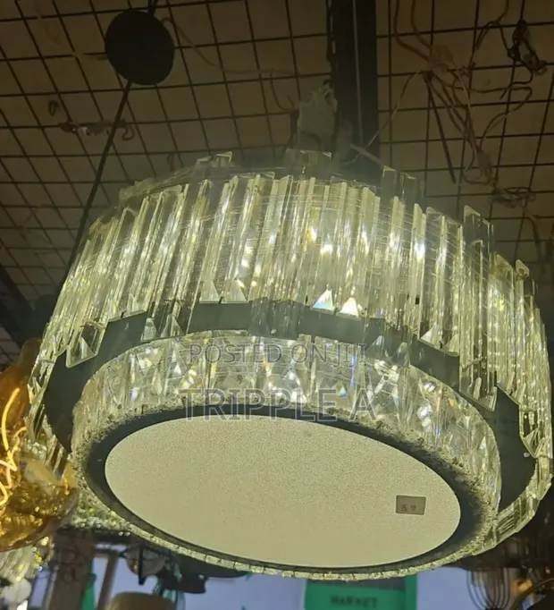Modern Round Crystal Ceiling Chandelier - 1