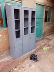 Wood-Mode Gray Cupboard with 6 Shelves - 2