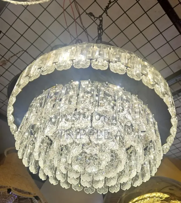 Multi-Tiered Crystal Chandelier - 1