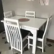 4 Seater Dining Set - White - 3