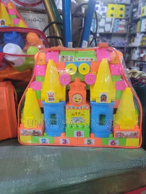 Kids Castle & Train Educational Building Blocks Set