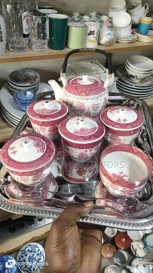 Vintage Nikko Double Phoenix Red Transferware Tea Set
