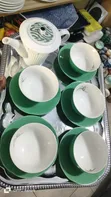 Japanese Green and White Porcelain Tea Set - 2