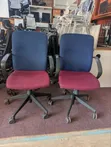 Second Hand Office/Boardroom Chairs - Maroon & Blue - 2