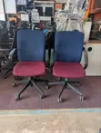 Second Hand Office/Boardroom Chairs - Maroon & Blue - 4
