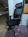 Used Office Chair with Headrest and Adjustable Armrests - 2