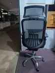 Used Office Chair with Headrest and Adjustable Armrests - 3