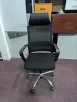 Office Chair with Head Support and Fixed Armrests - 4