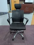 Headrest Office Chair with Fixed Armrests - 3