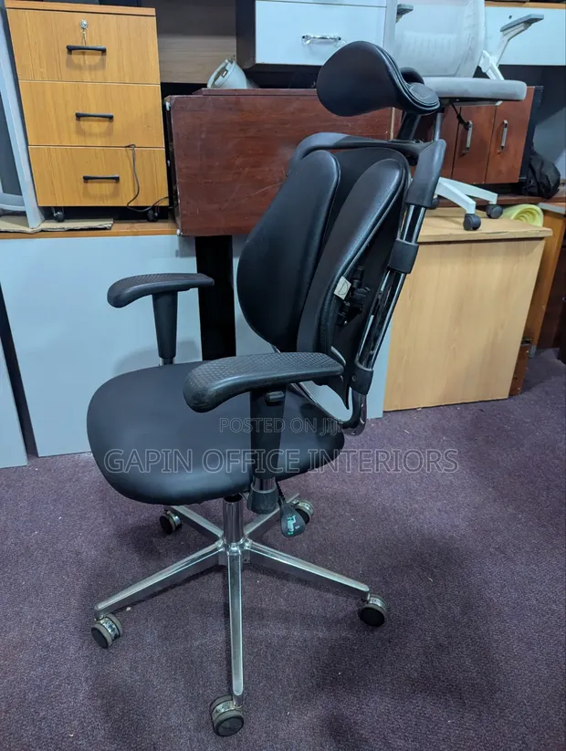Orthopedic Office Chair with Back and Head Support - 1