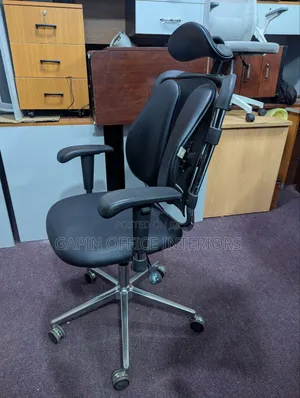 Orthopedic Office Chair with Back and Head Support