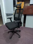 Used Office Chair with Mesh Back and Soft Cushion - 1