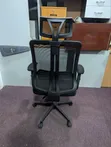 Used Office Chair with Mesh Back and Soft Cushion - 3