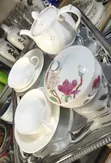 Japanese Elegant White Porcelain Tea Set - 2