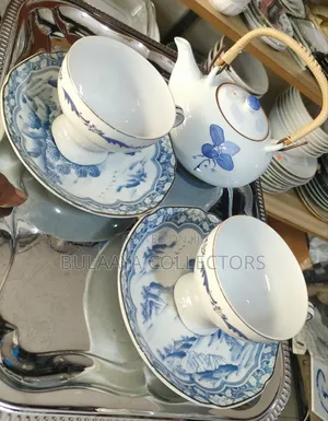 Japanese Blue-and-White Porcelain Tea Set