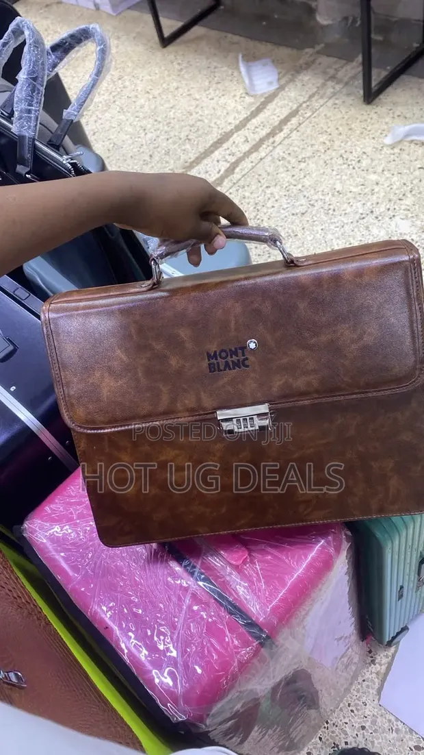 Montblanc Vintage Leather Briefcase with Combination Lock - 1