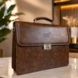 Montblanc Vintage Leather Briefcase with Combination Lock - 2