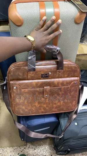 Mont Blanc Classic Faux Leather Briefcase & Messenger Bag