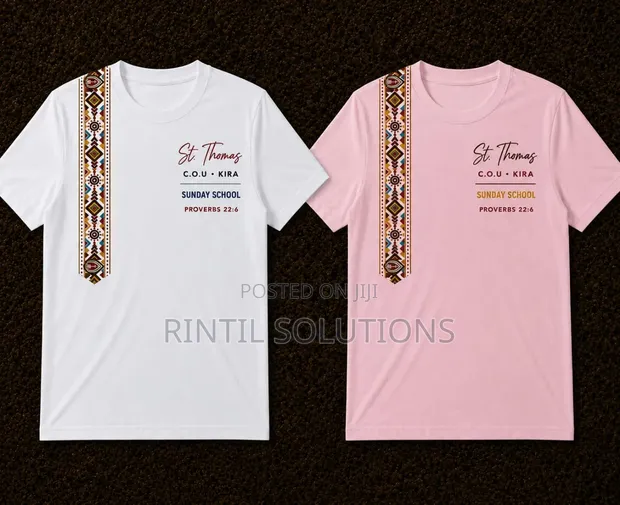 Branded Round Neck Shirts - 1