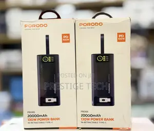 Porodo 20000mAh 130W Bi-Directional Laptop Power Bank