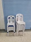 Modernized Plastic Chairs (Set of 1) - 1