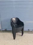 Plain Ratten Plastic Chairs (Set of 4) - 1