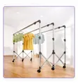 Multi-Functional Movable Cloth Rack (3 Bars, 150kg Capacity) - 1