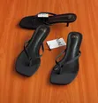 Zara Gold Kitten Thong Heel - 2