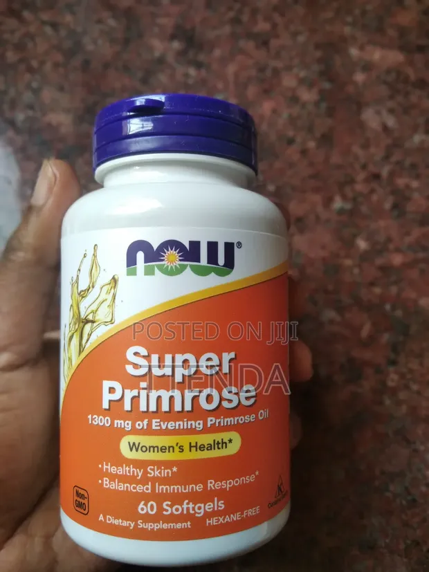 NOW Supplements Super Primrose 1300mg with GLA, 60 Softgels - 1