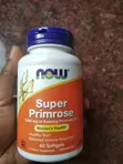 NOW Supplements Super Primrose 1300mg with GLA, 60 Softgels - 1