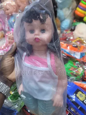 Casual Doll with Dark Curly Hair