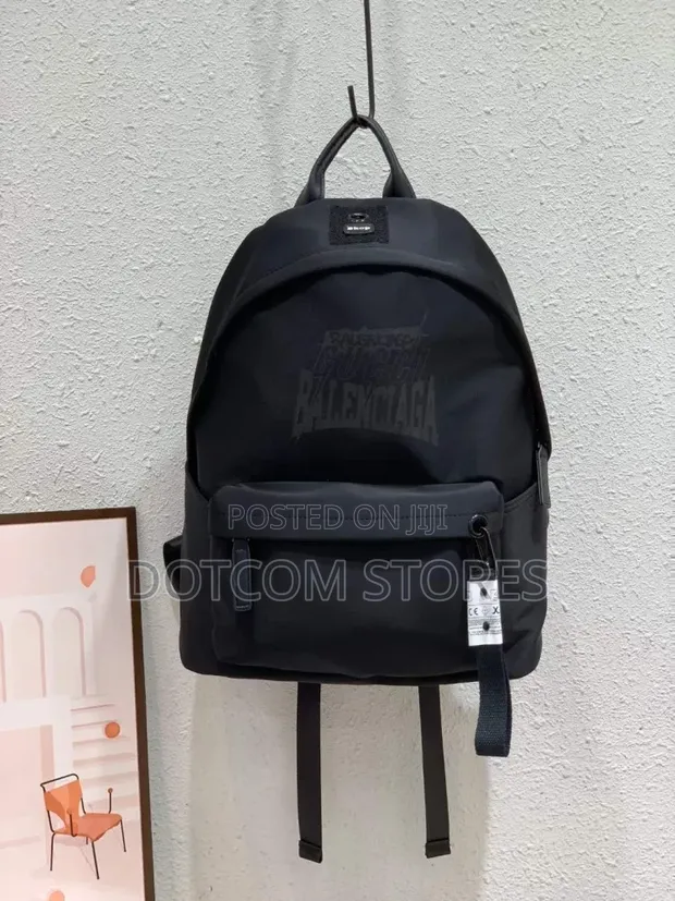 Original Black Canvas Backpack - 1