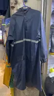 Heavy Duty Waterproof PVC Rain Coats with Hood & Reflector - 1
