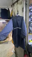 Heavy Duty Waterproof PVC Rain Coats with Hood & Reflector - 2