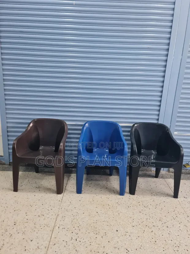 Brand New Plastic Chairs with High Backrests - 1