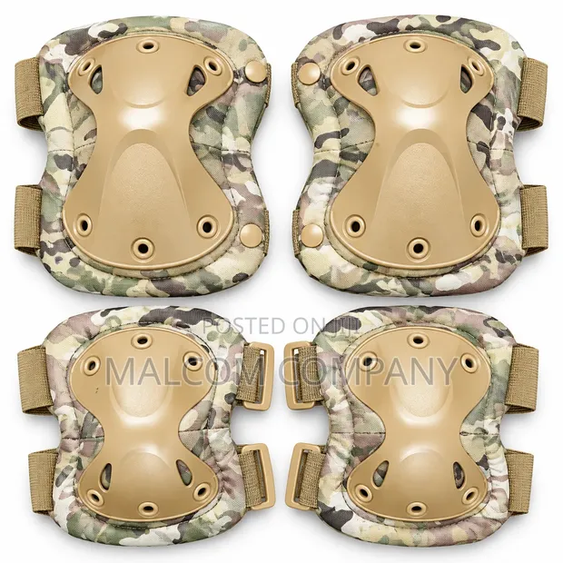 Tactical Knee & Elbow Pads Set - Military Protective Gear - 1