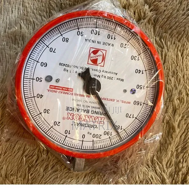Hanson Mechanical Spring Balance Hanging Scale - 200kg - 1