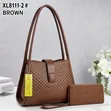 2pcs Ladies Classic Designer Handbags Set - 1