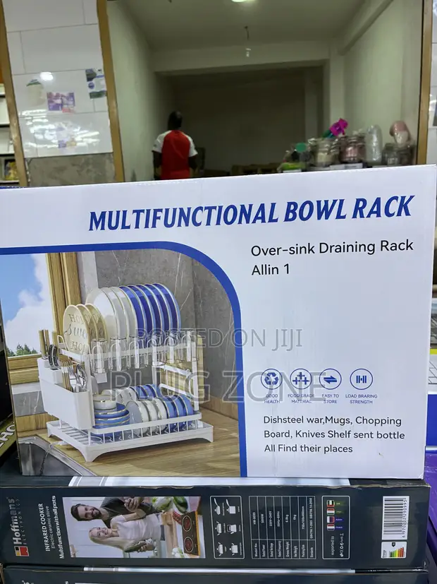 Multifunctional Over-Sink Bowl Rack - 1