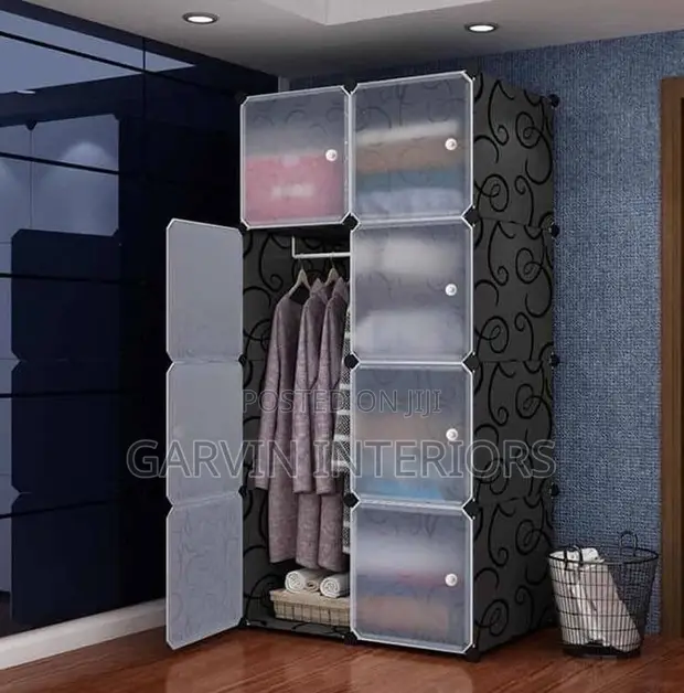 2-Door Plastic Wardrobe - 1