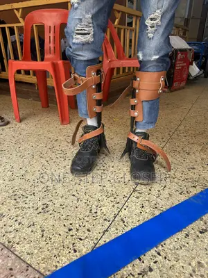 Ingco Electric Pole Climbers with Hook and Belt
