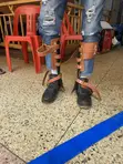 Ingco Electric Pole Climbers with Hook and Belt - 1