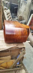 Solid C Shaped Wooden Table - 3