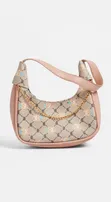 Trendy Transparent Pink Mini Bag with Beads - 2
